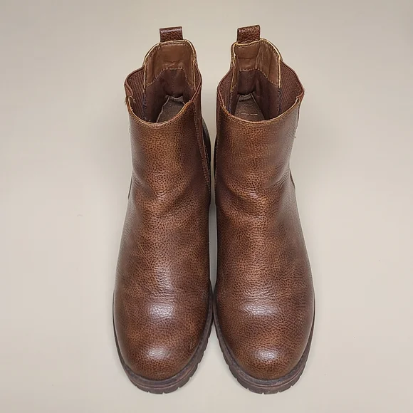 MIA Jody Chelsea leather slip on ankle boots size 10 - Picture 4 of 12